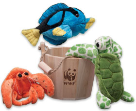 Bucket of Frogs  Plush Animal Sets from WWF