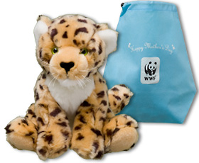 leopard plush bag